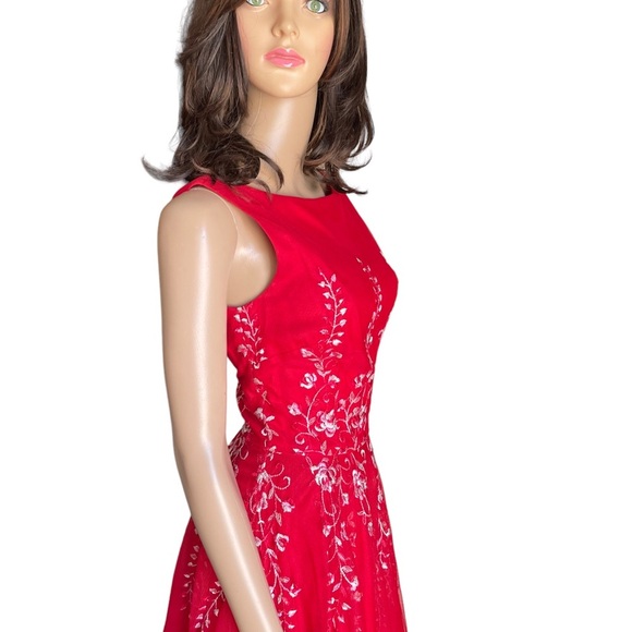 A.B.S Evening by Allen Schwartz red dress size 8 - Picture 4 of 11